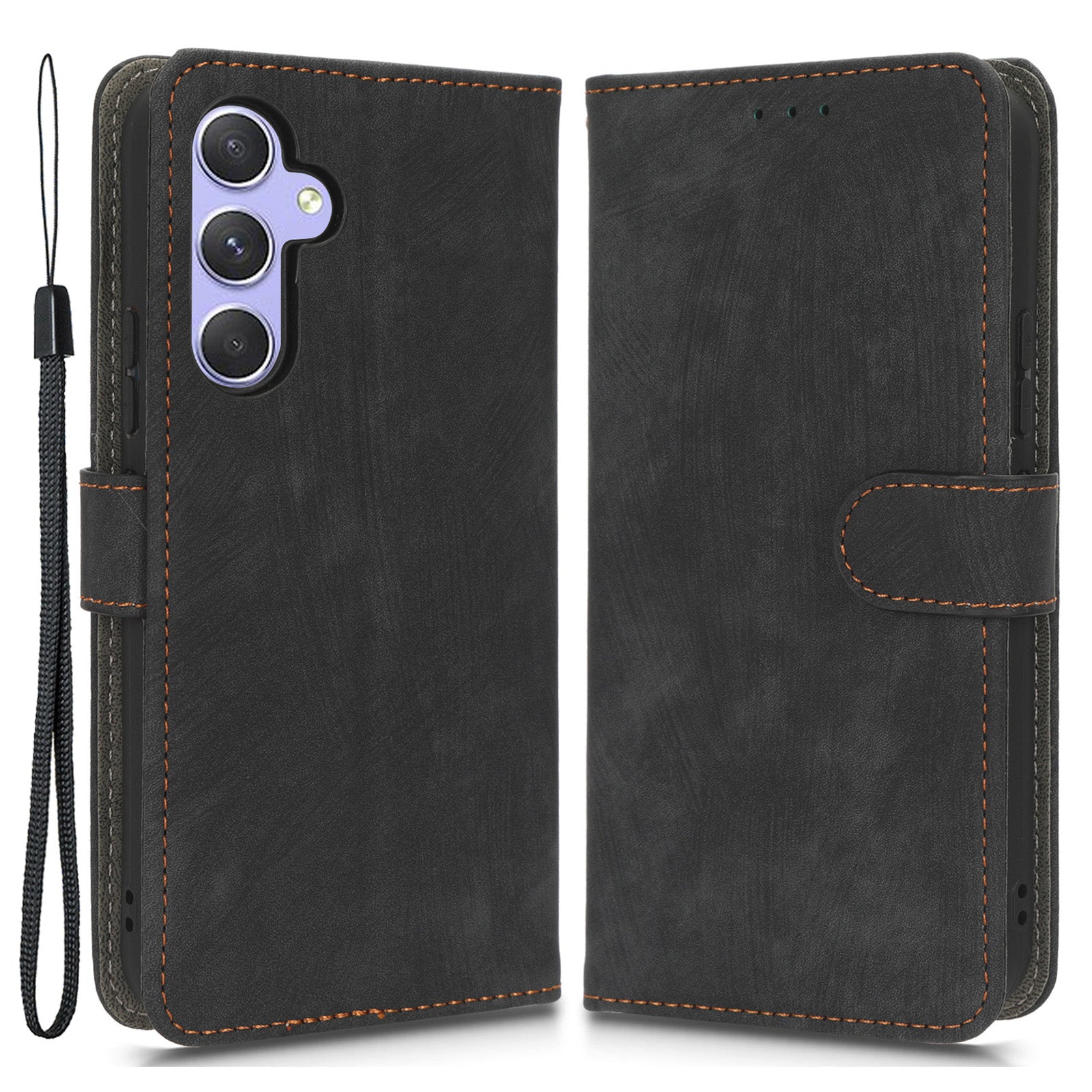 For Samsung Galaxy A54 5G RFID Blocking Wallet Case PU Leather Stand Magnetic Phone Cover with Strap For Samsung Galaxy A54 5G RFID Blocking Wallet Case PU Leather Stand Magnetic Phone Cover with Strap